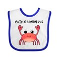 thumbnail image 1 of Inktastic Cute and Crabulous Funny Crab Boys or Girls Baby Bib, 1 of 4