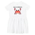 thumbnail image 1 of Inktastic Cute and Crabulous Funny Crab Girls Toddler Dress, 1 of 5