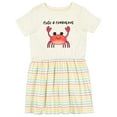 thumbnail image 1 of Inktastic Cute and Crabulous Funny Crab Girls Toddler Dress, 1 of 5