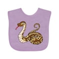 thumbnail image 1 of Inktastic Cute and Cuddly Ball Python Snake Boys or Girls Baby Bib, 1 of 4
