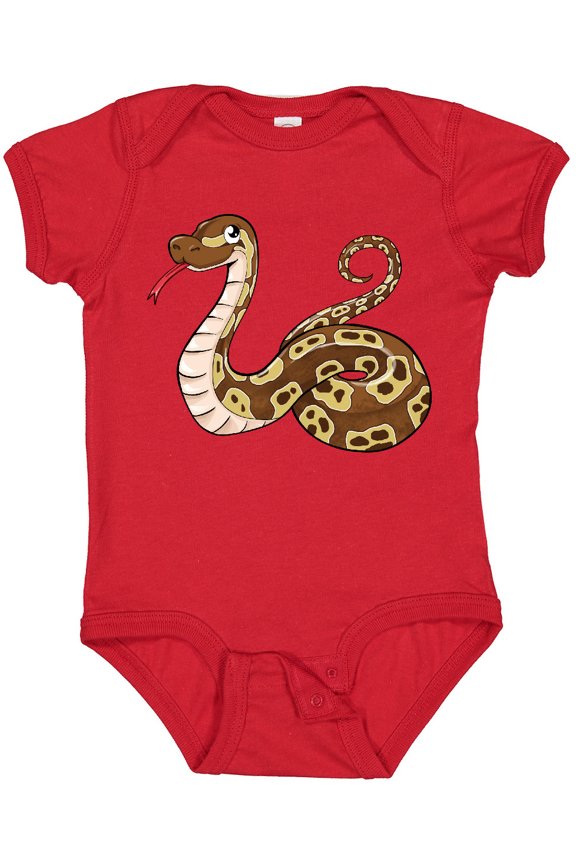 Cute and Cuddly Ball Python Snake Boys or Girls Baby Bodysuit