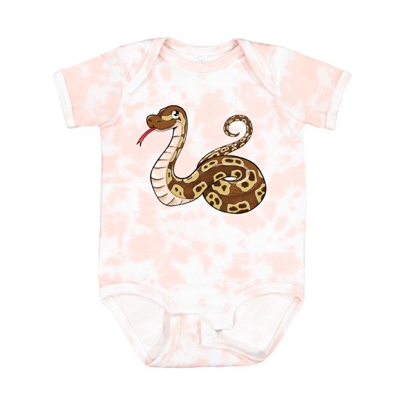 Inktastic Cute and Cuddly Ball Python Snake Boys or Girls Baby Bodysuit