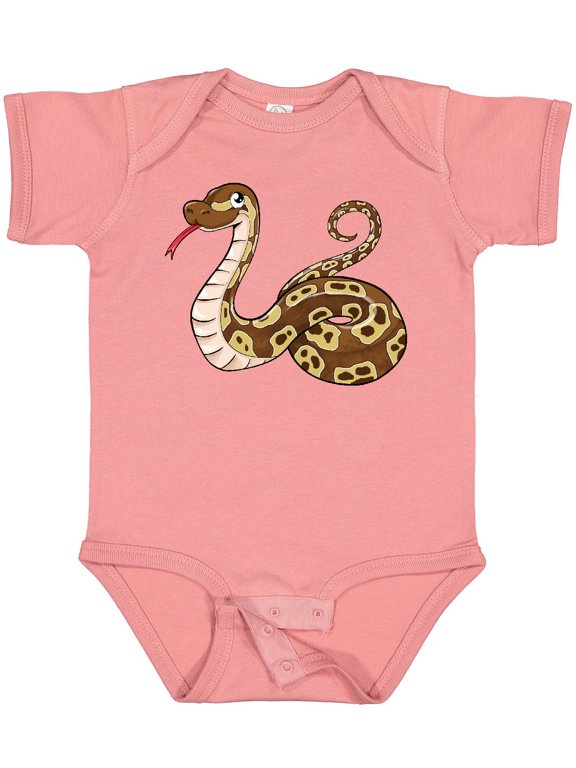 Cute and Cuddly Ball Python Snake Boys or Girls Baby Bodysuit