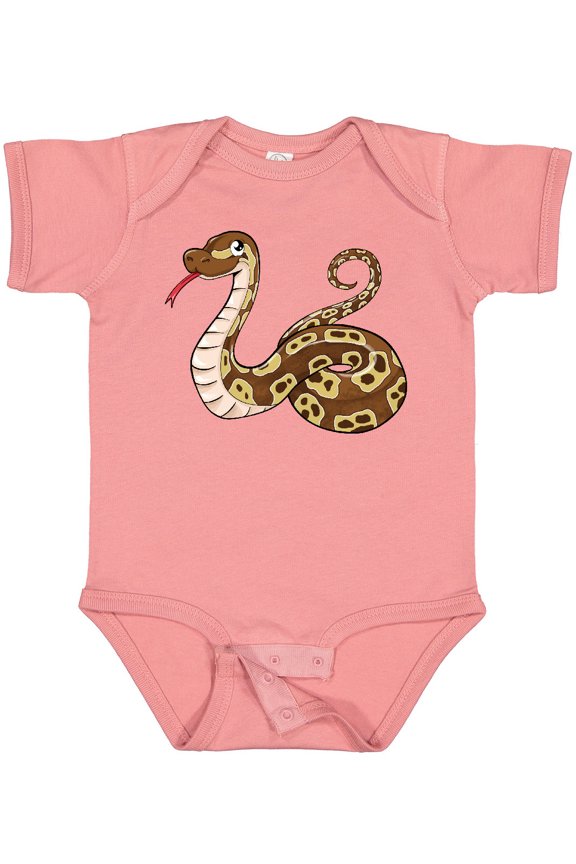 Cute and Cuddly Ball Python Snake Boys or Girls Baby Bodysuit