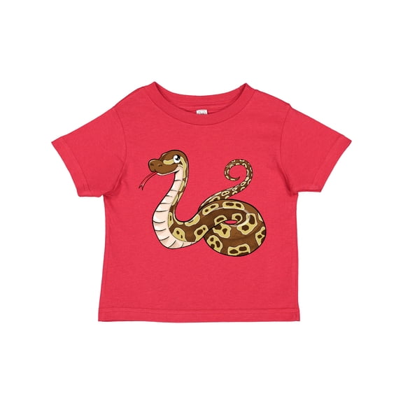 Inktastic Cute and Cuddly Ball Python Snake Boys or Girls Toddler T-Shirt