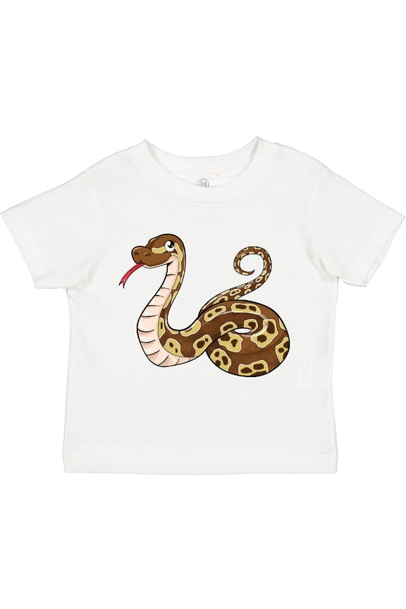 Cute and Cuddly Ball Python Snake Boys or Girls Toddler T-Shirt