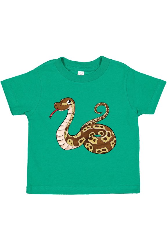 Cute and Cuddly Ball Python Snake Boys or Girls Toddler T-Shirt
