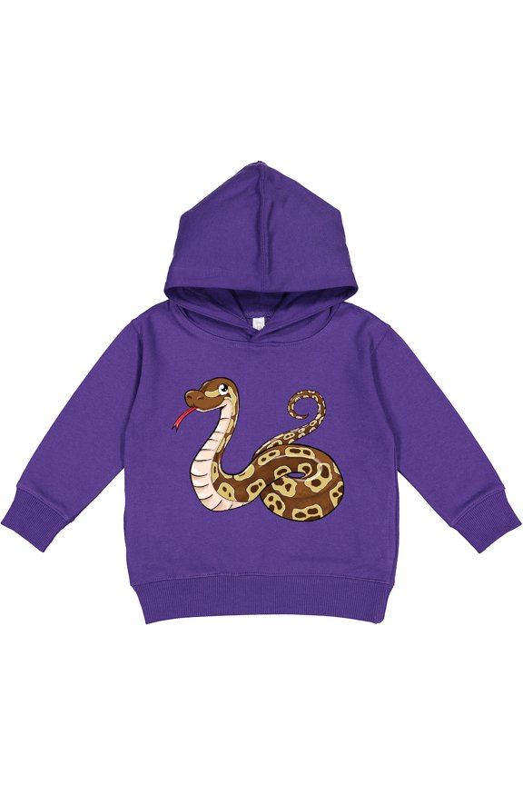 Cute and Cuddly Ball Python Snake Toddler Hoodie