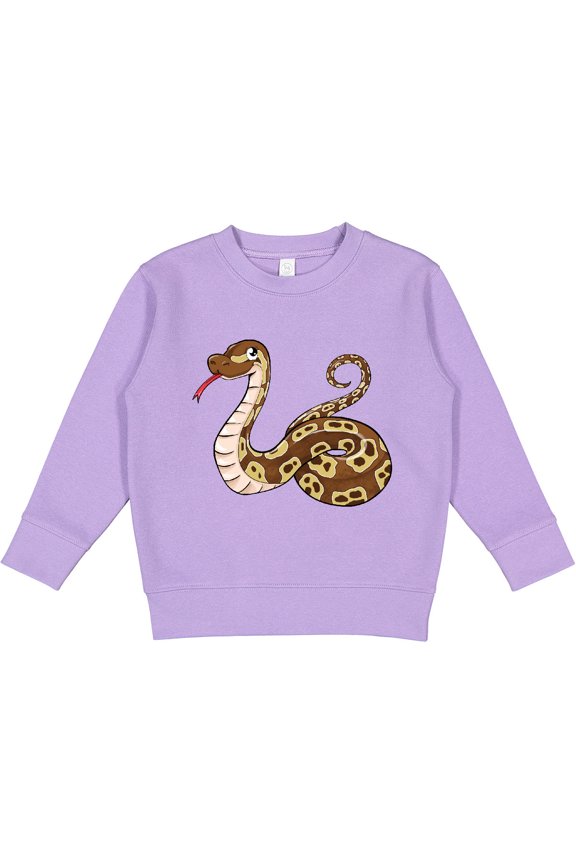 Cute and Cuddly Ball Python Snake Toddler Sweatshirt