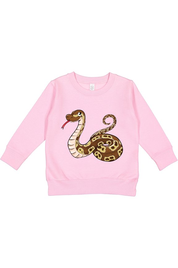 Cute and Cuddly Ball Python Snake Toddler Sweatshirt