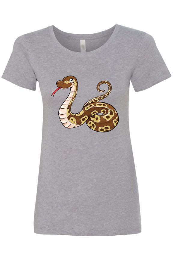 Cute and Cuddly Ball Python Snake Women's T-Shirt