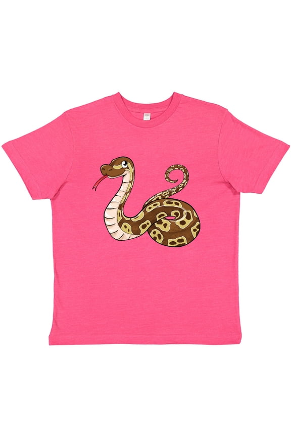 Cute and Cuddly Ball Python Snake Youth T-Shirt