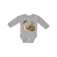 thumbnail image 1 of Inktastic Cute and Cuddly Ball Python snake Boys or Girls Long Sleeve Baby Bodysuit, 1 of 5