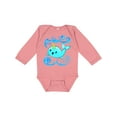 thumbnail image 1 of Inktastic Cute and Playful Narwhal Boys or Girls Long Sleeve Baby Bodysuit, 1 of 5