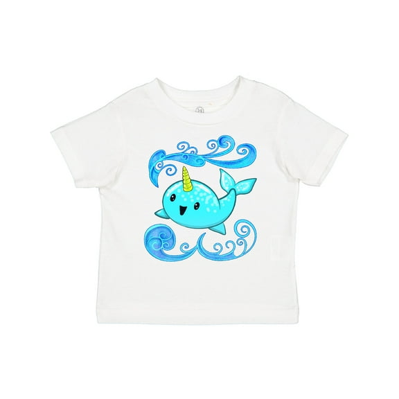 Inktastic Cute and Playful Narwhal Boys or Girls Toddler T-Shirt