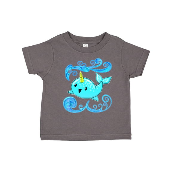 Inktastic Cute and Playful Narwhal Boys or Girls Toddler T-Shirt