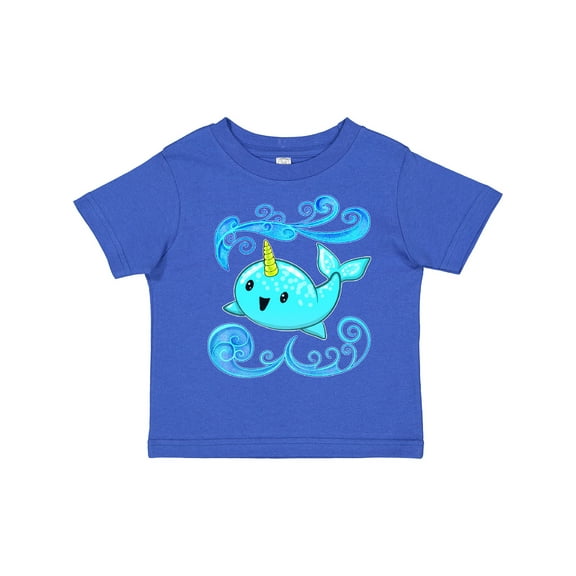 Inktastic Cute and Playful Narwhal Boys or Girls Toddler T-Shirt