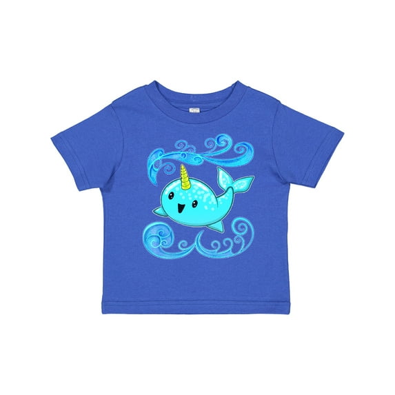 Inktastic Cute and Playful Narwhal Boys or Girls Toddler T-Shirt