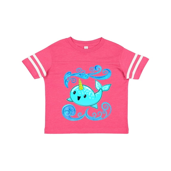 Inktastic Cute and Playful Narwhal Boys or Girls Toddler T-Shirt