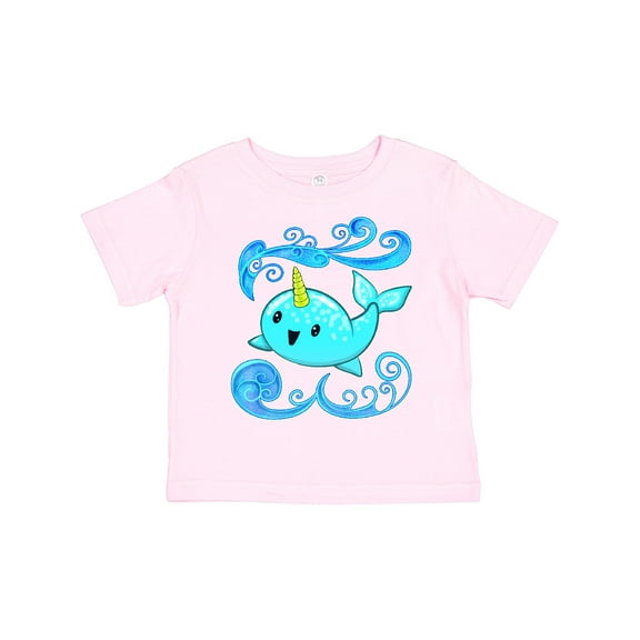 Inktastic Cute and Playful Narwhal Boys or Girls Toddler T-Shirt