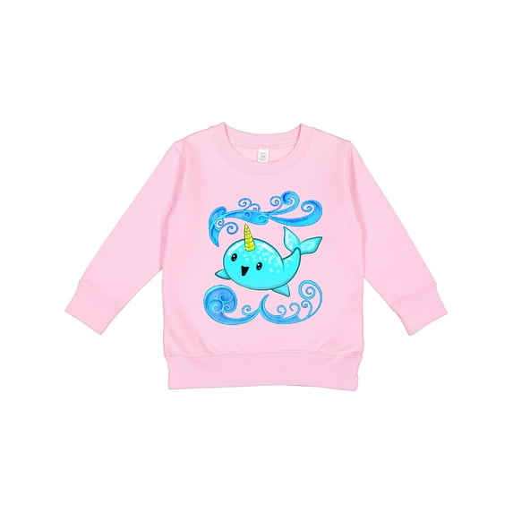 Inktastic Cute and Playful Narwhal Toddler Sweatshirt