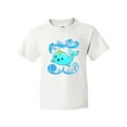 thumbnail image 1 of Inktastic Cute and Playful Narwhal Youth T-Shirt, 1 of 5