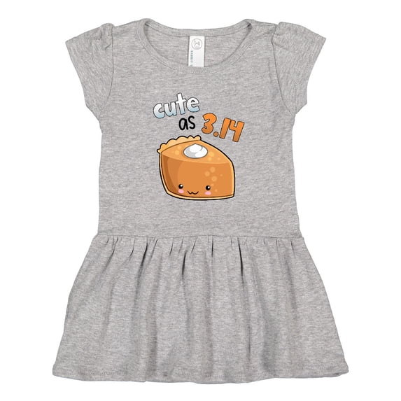 Inktastic Cute as 3.14 Pi Day Pumpkin Pie Pun Girls Toddler Dress