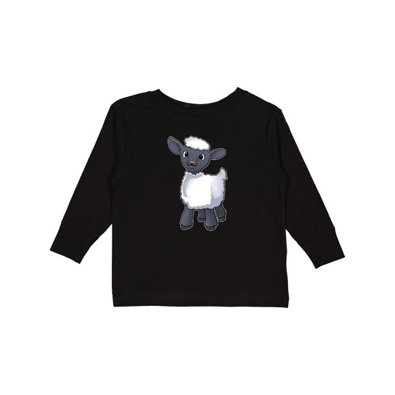 Inktastic Cute little lamb Boys or Girls Long Sleeve Toddler T-Shirt