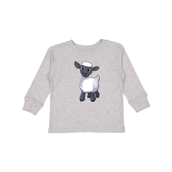 Inktastic Cute little lamb Boys or Girls Long Sleeve Toddler T-Shirt
