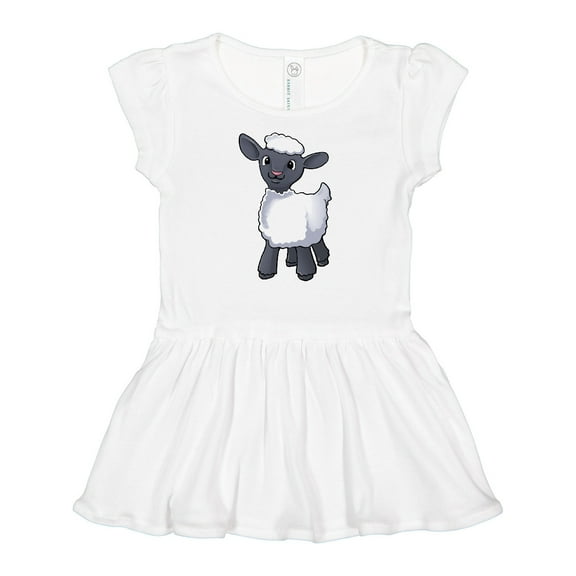 Inktastic Cute little lamb Girls Baby Dress