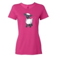 thumbnail image 1 of Inktastic Cute little lamb Women's T-Shirt, 1 of 5