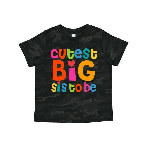 Inktastic Cutest Big Sis to Be Girls Toddler T-Shirt