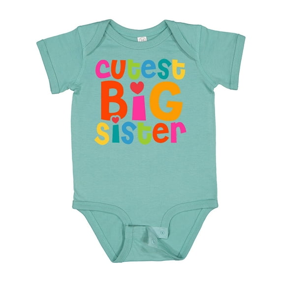 Inktastic Cutest Big Sister Girls Baby Bodysuit
