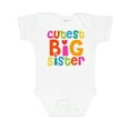 thumbnail image 1 of Inktastic Cutest Big Sister Girls Baby Bodysuit, 1 of 5