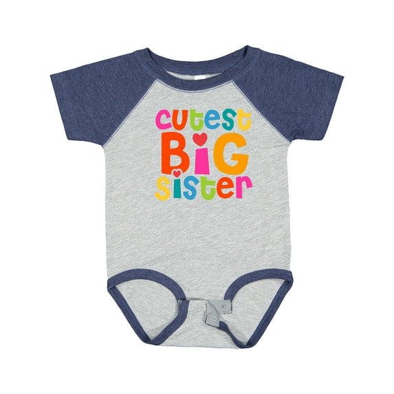 Inktastic Cutest Big Sister Girls Baby Bodysuit