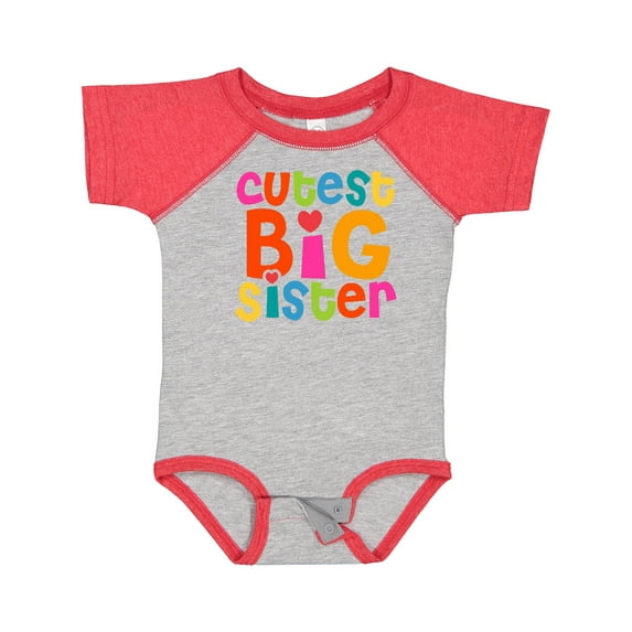 Inktastic Cutest Big Sister Girls Baby Bodysuit
