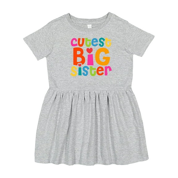 Inktastic Cutest Big Sister Girls Toddler Dress