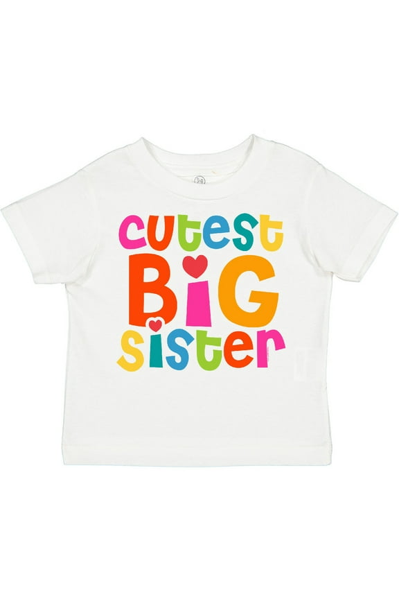 Cutest Big Sister Girls Toddler T-Shirt