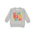 thumbnail image 1 of Inktastic Cutest Big Sister Toddler Sweatshirt, 1 of 4