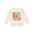 thumbnail image 1 of Inktastic Cutest Big Sister Toddler Sweatshirt, 1 of 4
