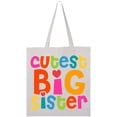 thumbnail image 1 of Inktastic Cutest Big Sister Tote Bag, 1 of 4