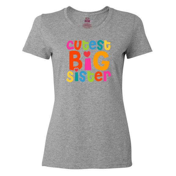 Inktastic Cutest Big Sister Women's T-Shirt