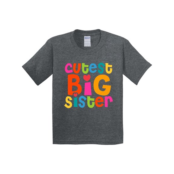 Inktastic Cutest Big Sister Youth T-Shirt