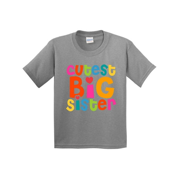 Inktastic Cutest Big Sister Youth T-Shirt