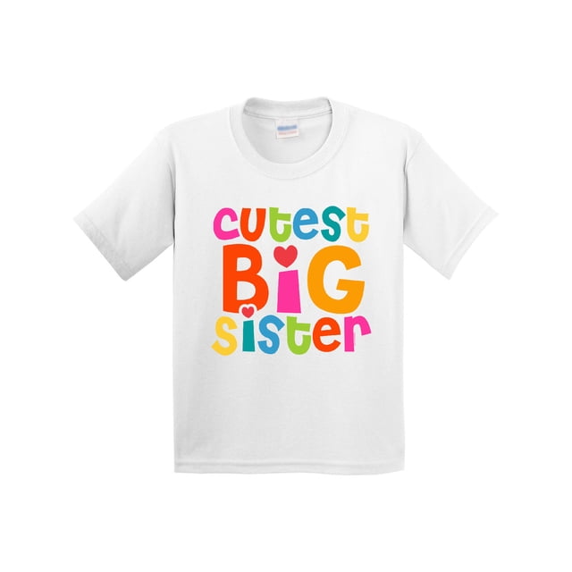 Inktastic Cutest Big Sister Youth T-Shirt