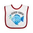 thumbnail image 1 of Inktastic Cutest Catch Cute Blue Fish Boys or Girls Baby Bib, 1 of 4