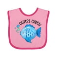 thumbnail image 1 of Inktastic Cutest Catch Cute Blue Fish Boys or Girls Baby Bib, 1 of 4