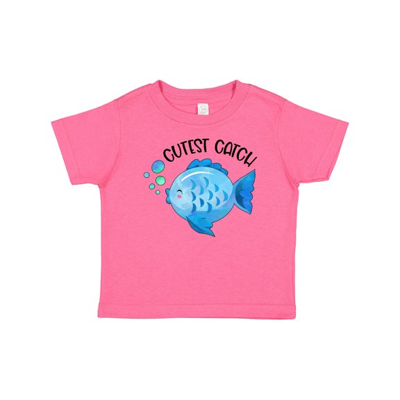 Inktastic Cutest Catch Cute Blue Fish Boys or Girls Baby T-Shirt