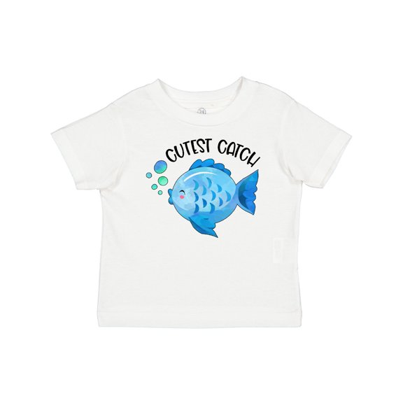 Inktastic Cutest Catch Cute Blue Fish Boys or Girls Baby T-Shirt