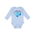thumbnail image 1 of Inktastic Cutest Catch Cute Blue Fish Boys or Girls Long Sleeve Baby Bodysuit, 1 of 5